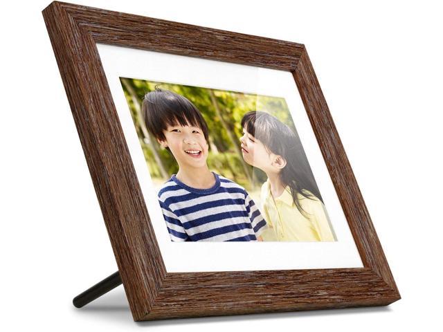 Aluratek Distressed Wood Digital Photo Frame, Auto Slideshow, USB/SD/SDHC  Supported, Built-in Clock  Calendar, Easy Setup, Wood Border, Welcome to  consult