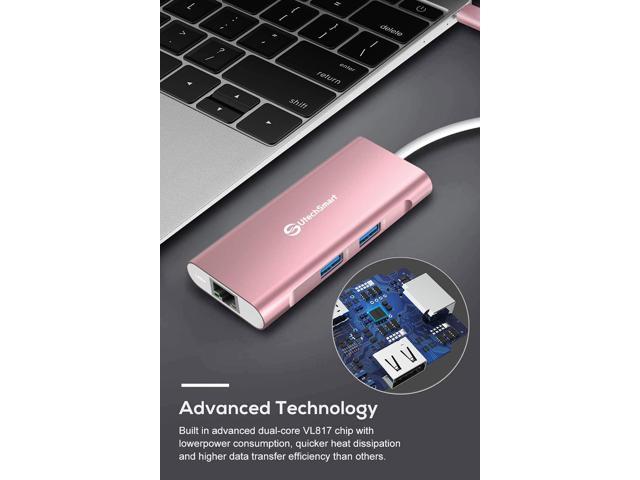 Usb C Hub Utechsmart In Usb C To Hdmi Adapter With M Ethernet