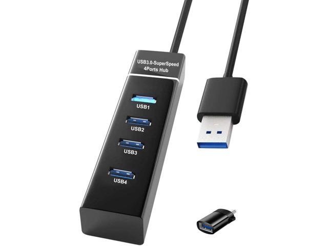 4-Port USB 3.0 USB Hub Splitter Adapter Ultra Speed 5Gbps For Macbook PC Laptop 