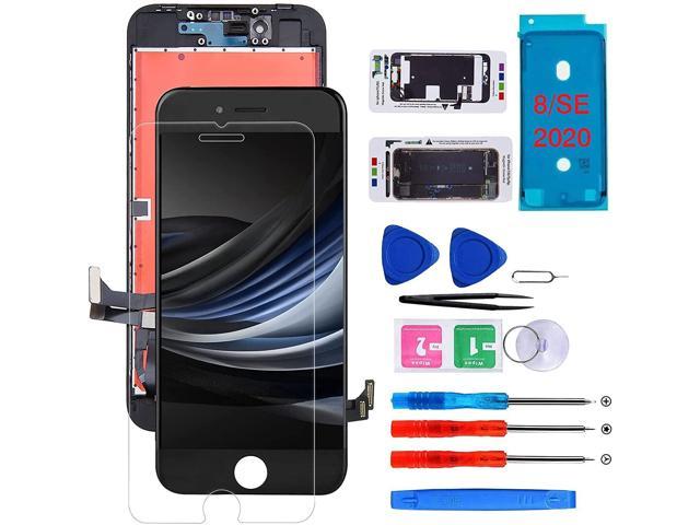 Screen Replacement for iPhone 8 A1863 A1905 A1906 LCD 3D Touch Screen Digitizer Display with Free Repair Tool Kits Free Screen Protector Black 