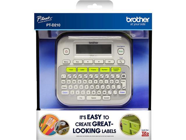 27 User-Friendly Templates Easy-to-Use Label Maker PTD210 One-Touch Keys Multiple Font Styles White Brother P-touch 