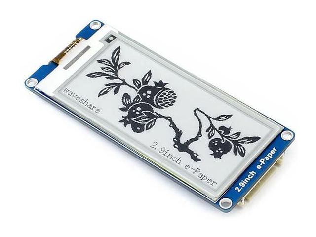 Waveshare 2.9 Inch E-Paper Raw Display Panel 296x128 Resolution 3.3V E-Ink Electronic Paper Screen Without PCB with Embedded Controller Support Partial Refresh,Communicating Via SPI Interface 