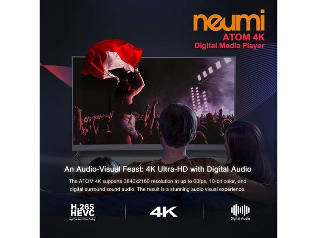 NEUMI Atom 4K Ultra-HD Digital Media Player For USB Drives And SD Cards ...