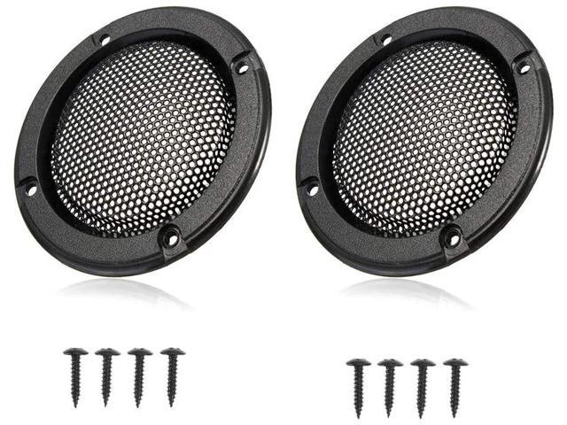 2 Piece 5inch Speaker Grills Cover Case Decorative Protector with Screws 