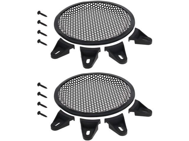 Fielect 4 Pcs 12inch /307mm Speaker Grill Mesh Decorative Circle Woofer Guard Protector Cover Audio Accessories Black