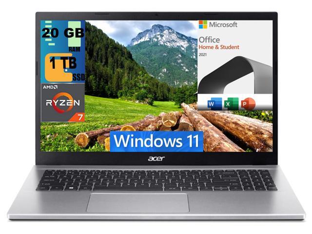 Acer Aspire 3 15 Laptop 15.6 FHD AMD Ryzen 7 20GB RAM 1TB SSD Win 11