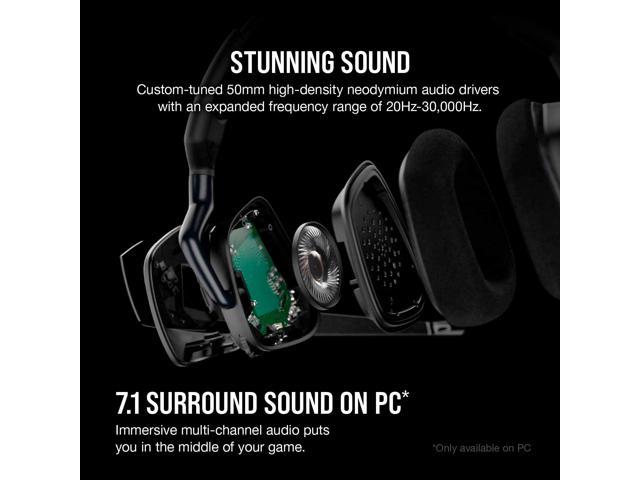 Corsair VOID RGB ELITE USB Connector Circumaural Premium Gaming Headset  with 7.1 Surround Sound, Carbon