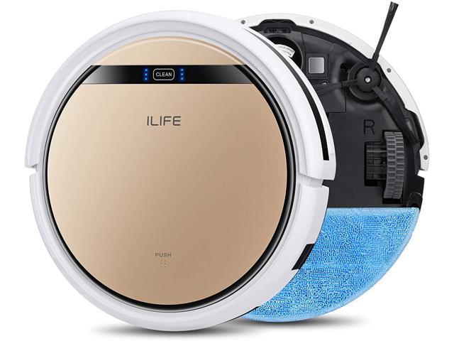 ILIFE V5s Pro, 2-in-1 Robot Vacuum and Mop, Slim, Automatic Self-Charging Robotic Vacuum Cleaner, Daily Schedule, Ideal for Pet Hair, Hard Floor and Low Pile Carpet.