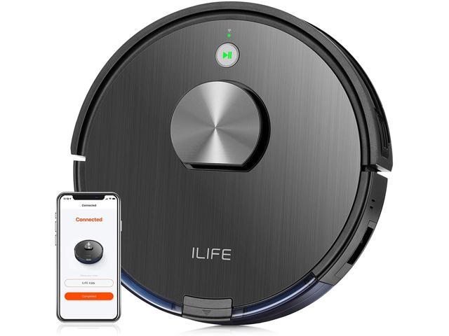 ILIFE A10 Lidar Robot Vacuum,Smart Laser Navigation and Mapping,2000Pa Strong Suction,Wi-Fi Connected,Multiple-Floor Mapping,2-in-1 Roller Brush,Ideal for Hard Floors to Medium-Pile Carpets.