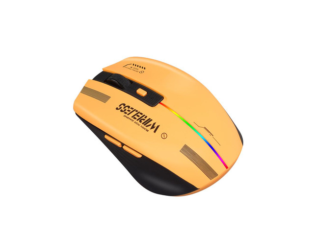 Mouse With Interface New LT-T19 Ergonomic Gaming 2.4G TYPE-C Wireless Charging Mouse RGB ...