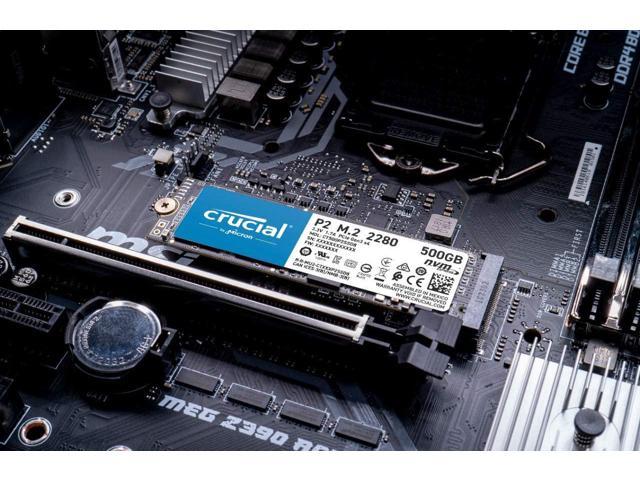 Crucial P2 1TB 3D NAND NVMe PCIe M.2 SSD Up to 2400 MB/s - CT1000P2SSD8