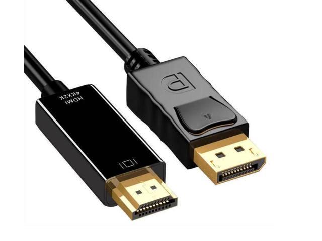 Uni-Directional DP PC to HDMI Display Cord Compatible/w Dell WitWot 4K@30Hz DisplayPort to HDMI Cable Adapter HP 1440P 60Hz, 1080P 120Hz Gold Plated Nylon Braided High Speed Lenovo and More 6ft 