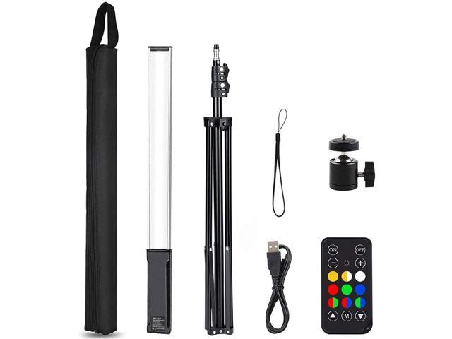 Adjustable 3200K-5600K Wand Stick Photography Light 9 Colors with 68 to 78.7 Tripod & Remote Control RGB Handheld LED Video Light 