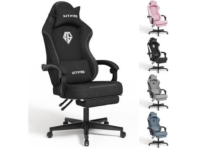桜の花びら(厚みあり) Gaming Chair with Footrest Computer Gamer Chair Racing Style  Ergonomic Chair Height Adjustable Office Chair Reclining Video Game Chair  with Lumbar Su
