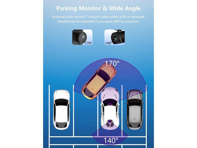 Recertified - Z-Edge T4K Dash Cam, Front and Rear Dual Lens, 4.0 inch Touch Screen, 4K Ultra HD, Built-in Wifi, 32GB TF Card Included, WDR, G-Sensor