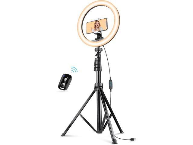 tripod phone holder with light