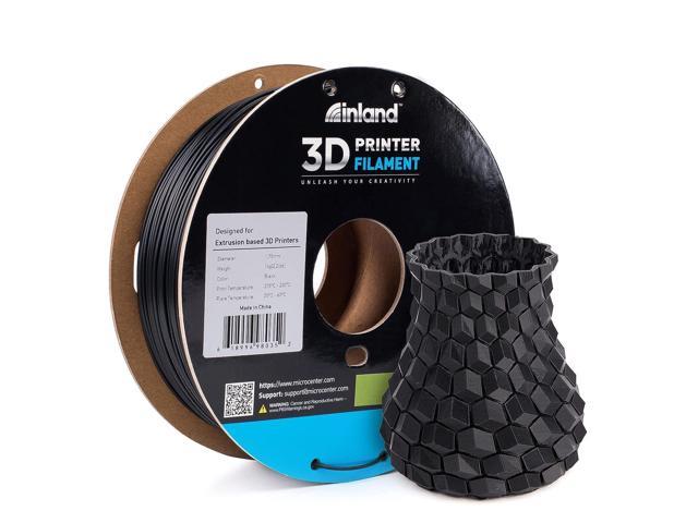 AMOLEN TPU High Speed Filament 1.75mm,Flexible TPU 3D Printer Filament,Dimensional  Accuracy +/- 0.03 mm,Black 1kg/2.2lbs Fit Most FDM Printer 