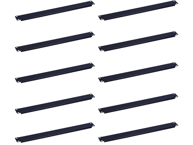 RackPath 1U Blank Rack Mount Panel Spacer (10 Pack) for 19in Server ...