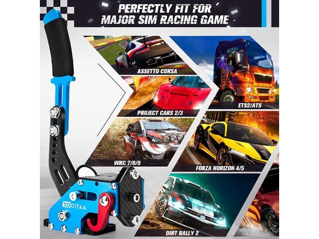 64 Bit USB Handbrake, Upgraded PC Sim Racing Games Handbrake for