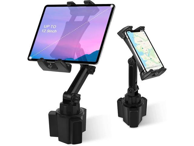 Cup Holder Car Tablet Mount, Universal 360° Rotation Adjustable Long Arm Holder  Stand for iPad Pro 12.9/11/10.5/9.7/Air/Mini 6/5/4, Samsung Galaxy Tab/Z  Fold 4/3, Fire HD, 4.7-12.9