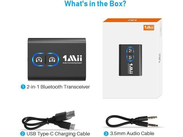 1Mii Bluetooth 5.3 Transmitter Receiver for TV to Wireless