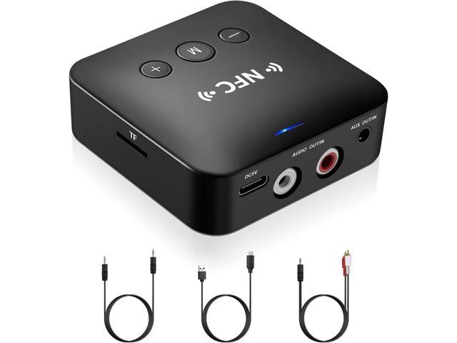 afstand Intensief Arresteren Bluetooth 5.0 Transmitter and Receiver, 2-in-1 Wireless Bluetooth Adapter,Low  Latency Bluetooth Audio Adapter for TV, Bluetooth Earphone, Car, Home Stereo  System (Black) - Newegg.com