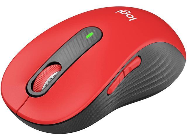 Ødelæggelse Bug Byen Logitech Signature M650 L Full Size Wireless Mouse - for Large Sized Hands,  2-Year Battery, Silent Clicks, Customizable Side Buttons, Bluetooth,  Multi-Device Compatibility - Red - Newegg.com