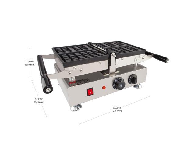 ALDKitchen Belgian Waffle Iron | Press Type | 2 Square Waffles | Business Use | Stainless Steel | 110V