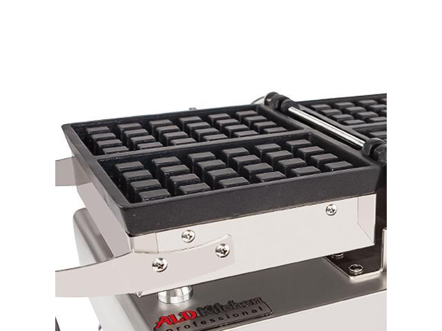 ALDKitchen Belgian Waffle Iron | Press Type | 2 Square Waffles | Business Use | Stainless Steel | 110V