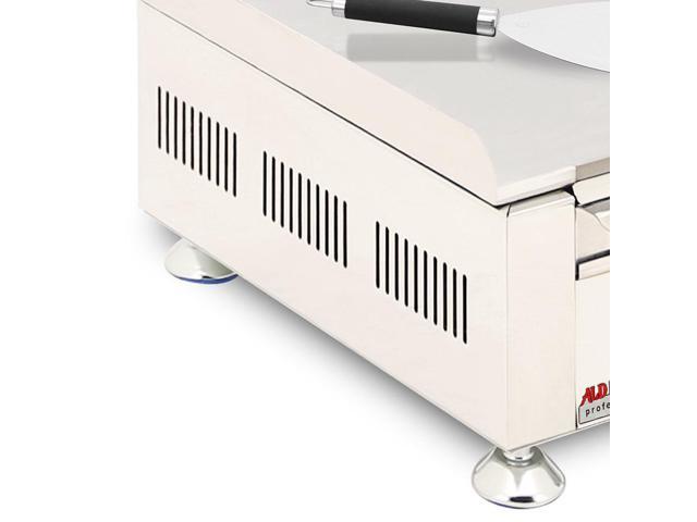ALDKitchen Flat Top Griddle | Teppanyaki Grill with Single or Dual Thermostat | Manual | Stainless Steel Small / 110V