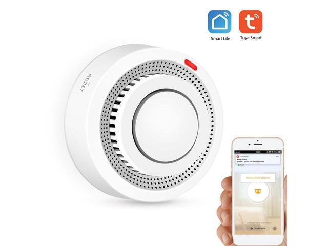 Tuya WIFI Smoke Detector Fire Protection Alarm Sensor Home Smart Life Push Alert 