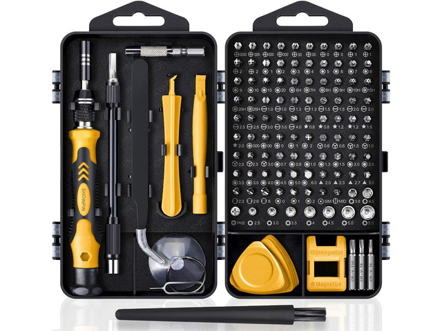 Computer Repair Kit, 122 in 1 Magnetic Laptop Screwdriver Kit ...