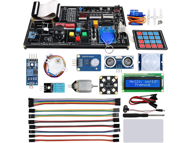 Projects Kit for Raspberry Pi 4 B 3 B+ 400, Python C Java Scratch Code ...