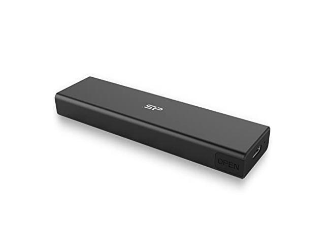 Silicon Power SSD M.2 External Case Supports Both PCIe NVMe/SATA USB3.2 Gen2 High Speed Transfer Up to 10Gbps USB-TypeC SP000HSPSDPD60CK