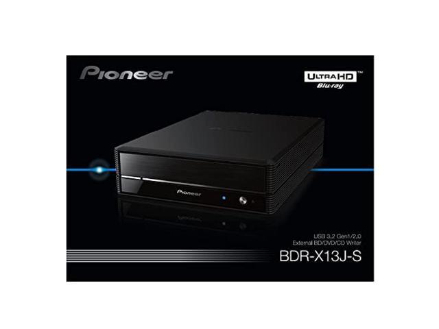 Pioneer Windows 11 Compatible UHDBD Playback Support USB 3.1 Connection 5  Inch External BD Drive Black BDR-X13J-S