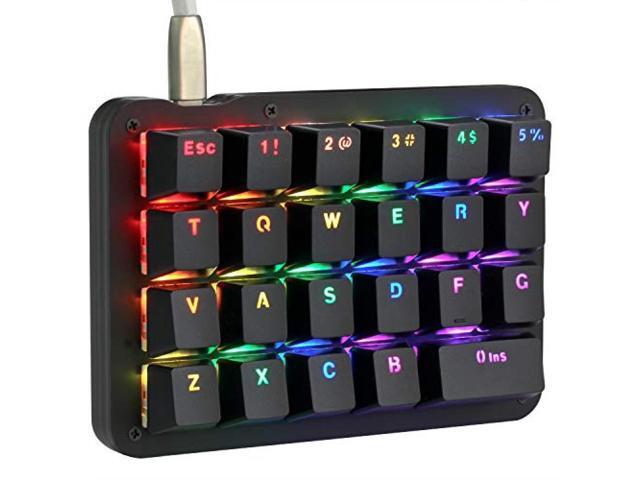Fully programmable mechanical keyboard Customizable left hand gaming ...