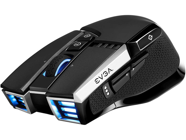 EVGA X17 Gaming Maus – 16.000 DPI, 10 Tasten, Ergonomisch, Grau