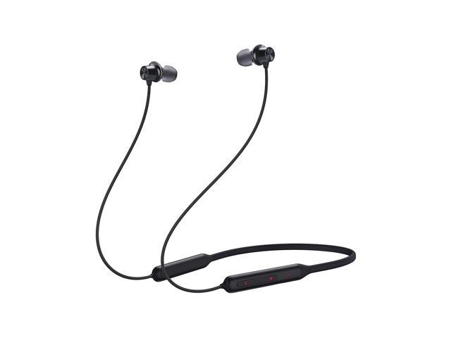 OnePlus Bullets Wireless Z Sport Passive Noise Cancellation Anit Falling Wireless Earbuds Bluetooth Headphone with Mic Bass Edition Compatible for Android Smartphone iOS Black Newegg.com