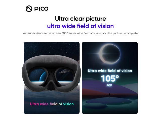 Pico 4 VR Headset 256GB Global version Pico4 All-In-One Virtual Reality  Headset 3D VR Glasses 4K+ Display For Metaverse & Stream Gaming UK charger