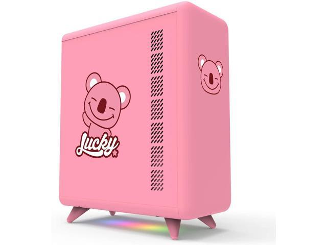 small pink pc case