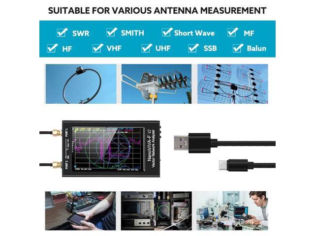 Details about   4.3" 50KHz-3GHz V2 NanoVNA-F VNA Vector Network Antenna Analyzer UHF HF VHF NEW 