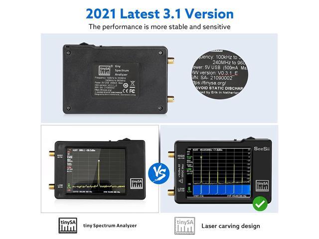 Details about   Tiny Spectrum Analyzer TinySA 2.8" Screen 100khz To 960mhz with Battery V0.3 US 