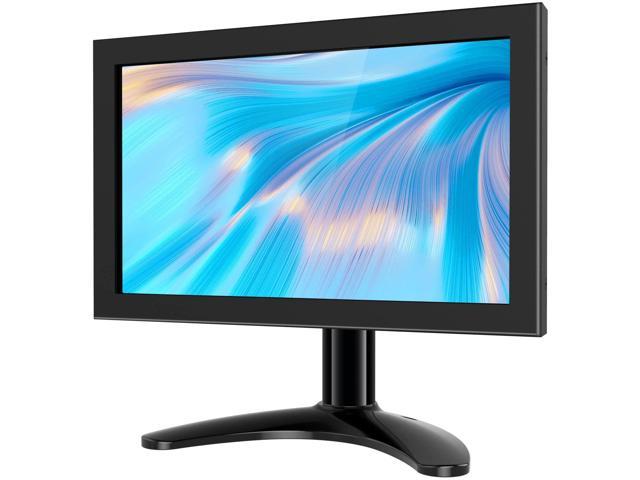 8 Inch LED Monitor HD TFT-LCD Color Monitor Mini TV Computer 2 Channel Video Input Security Monitor with Speaker VGA HDMI for Car 