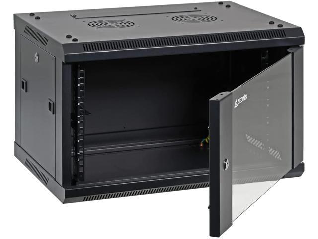 KENUCO Professional Wall Mount Network Server Cabinet Enclosure 19-Inch Server Network Rack RACK06-F 4U 