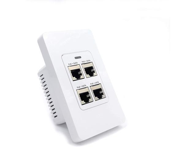 4 Port in-Wall Gigabit PoE Extender with IEEE 802.3bt Uplink - Power ...