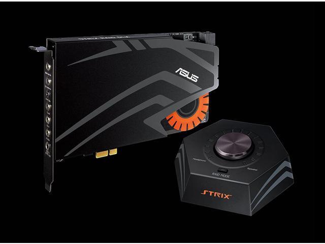 ASUSStrix RAID DLX 7.1 PCIe Gaming Sound Card with High Performance Headphone Amp (600ohm) & Audiophile-Grade DAC and 124dB SNR