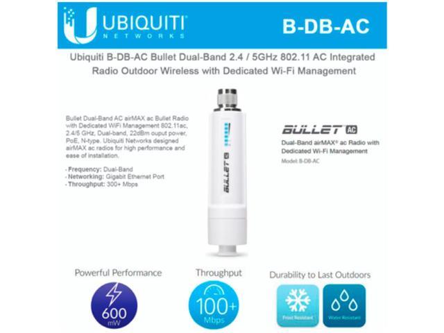 Ubiquiti Networks B-DB-AC Bullet Antenna Dual-Band Radio 802.11ac ...