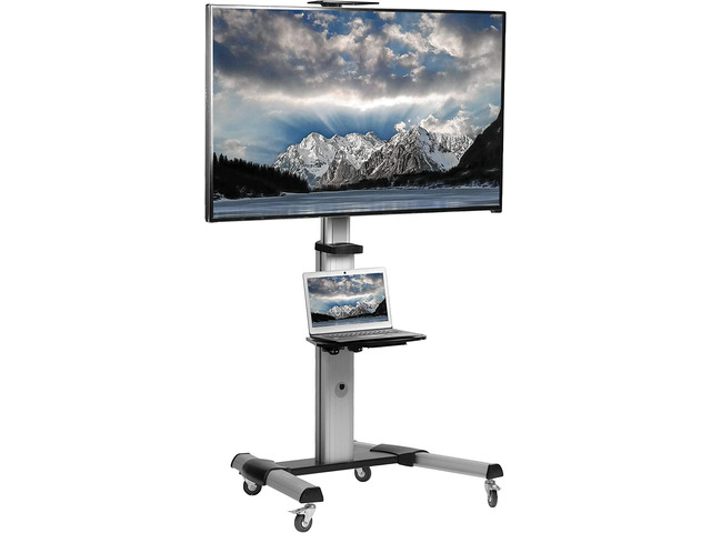 Aluminum Mobile TV Cart for 32 - 83 inch Screens up to 110 lbs, LCD LED ...