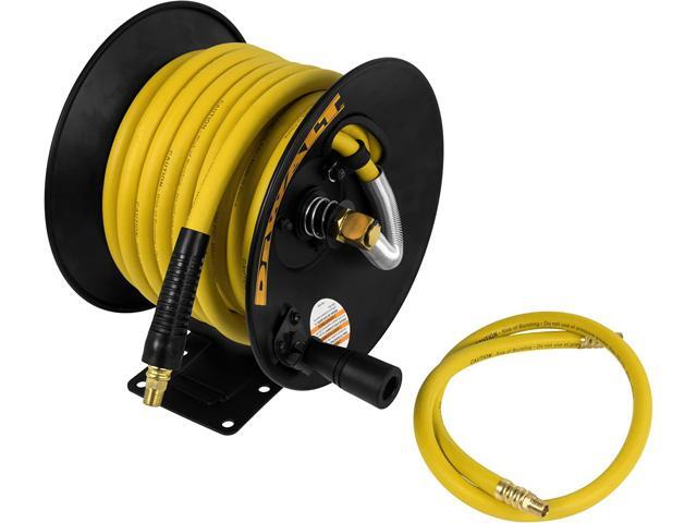DEWALT DXCM024-0348 3/8 x 50 Manual Hose Reel with Rubber Hose , Yellow - Newegg.com