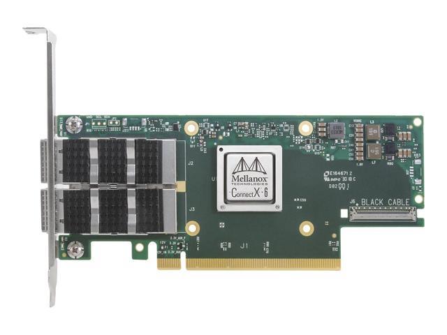 Mellanox MCX653106A-ECAT ConnectX-6 VPI adapter card, H100Gb/s